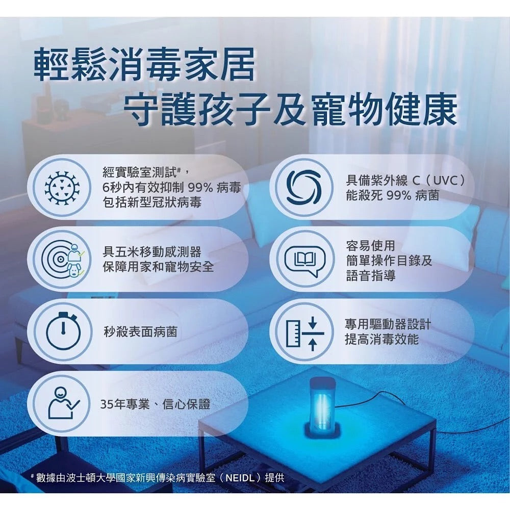 飛利浦 -【行貨】UV-C 紫外線殺菌燈